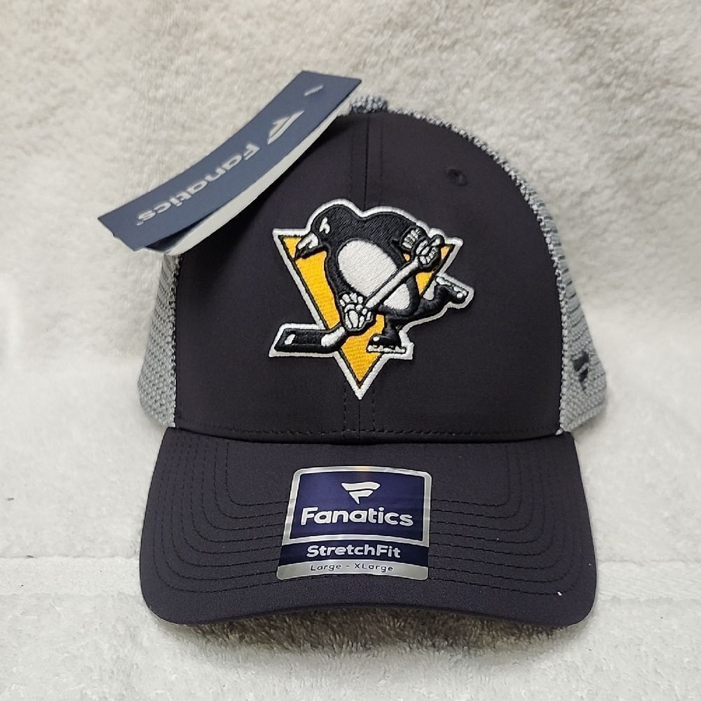 Fanatics Pittsburgh Penguins L/XL Stretchfit Hat - New